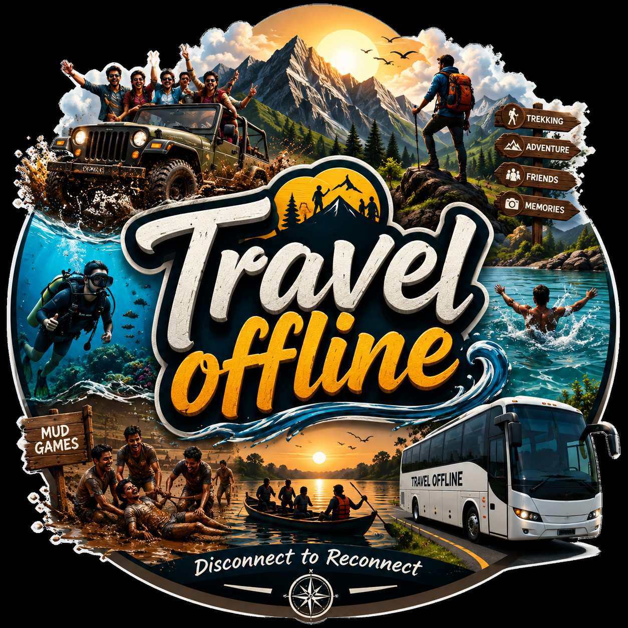 Travel Offline Logo